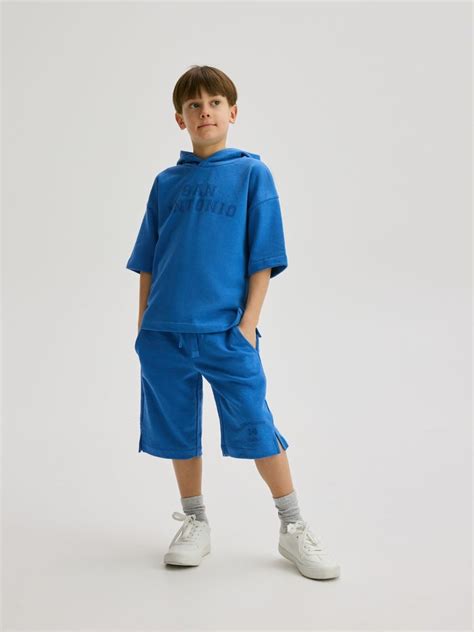 BOYS` JOGGING TOP & SHORTS Cor AZUL - RESERVED - 048CJ-55X