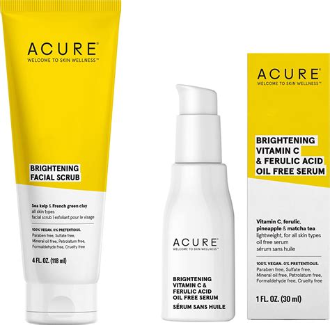 Acure Brilliantly Brightening Facial Scrub 4 oz : Fresh Health Nutritions