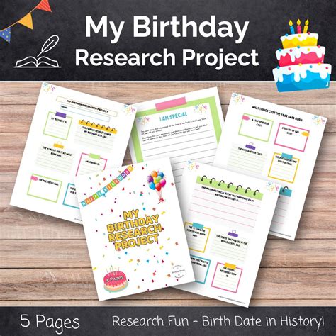 My Birthday Research Project - Homeschool Giveaways
