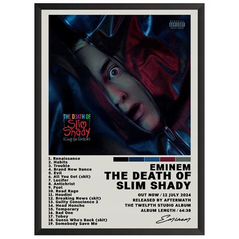 Eminem The Death Of Slim Shady Plakat Obraz z albumem w ramce Prezent ...