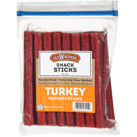 Old Wisconsin® Turkey Sausage Snack Sticks 32 oz. Pack - Walmart.com
