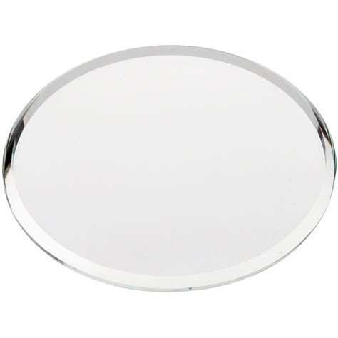 Plymor 2.5" Round, 3mm Thick Beveled Glass Mirror Circle, Size: 2.5" x ...