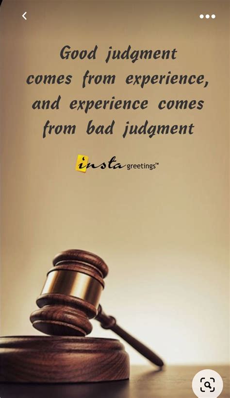 Ignoring Judgement Quotes