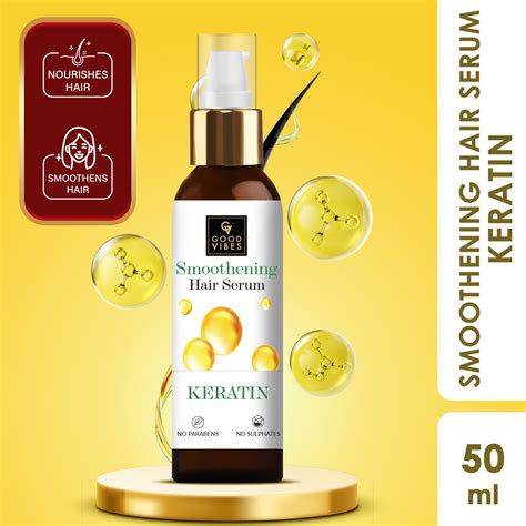 Smoothening Hair Serum Keratin – Good Vibes