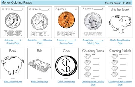 Money Coloring Pages 的图像结果