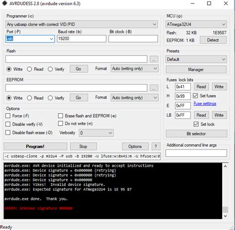 Image result for Invalid Device Signature Arduino Bootloader