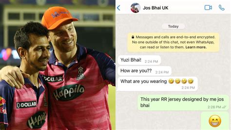 'RR Jersey Designed By Me Jos Bhai': Yuzvendra Chahal Engages In Fun ...