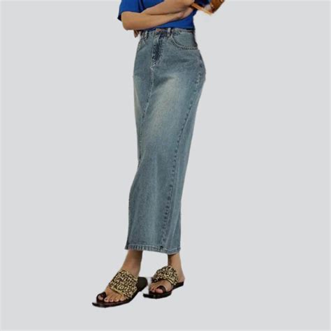 Slit floor-length denim skirt – Rae Jeans