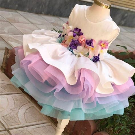 Rainbow Unicorn Birthday Dress Up Costume - Girls Party Dress