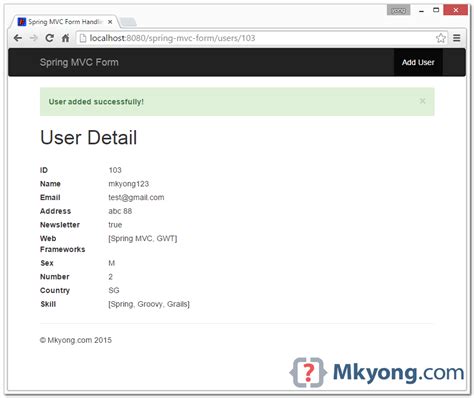 Spring MVC Form Text Field 的图像结果