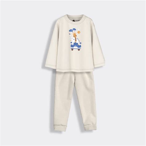 Full Sleeves Unisex Co-ord Set | Giraffe Beep – orangesugar