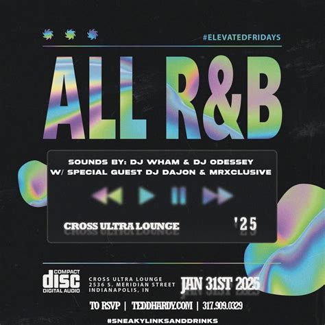 All R&B Night - Elevated Fridays , Cross Ultra Lounge, Indianapolis, 31 ...