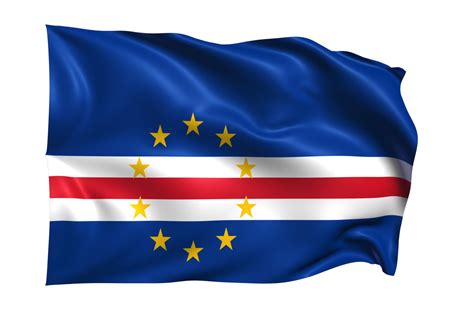 Cape Verde Waving flag Realistic Transparent Background 15309538 PNG