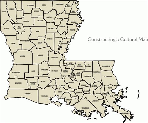 Louisiana Parish Map With Cities Printable