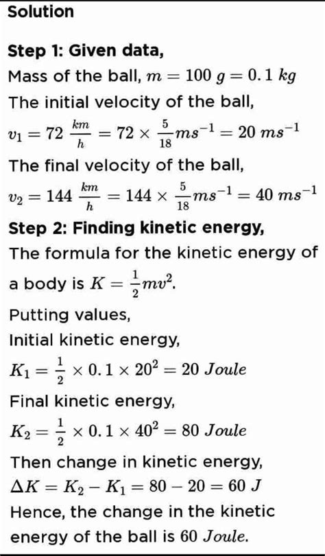 3. A ball of mass 100 g moving with a speed of 72 km per hour is hit by ...