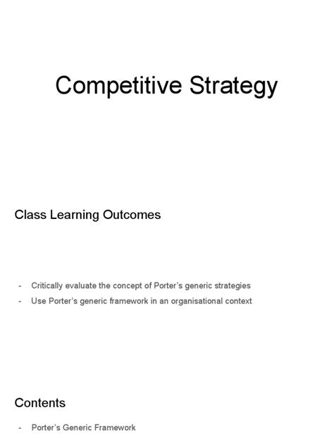 Competitive Strategy Definition 的图像结果