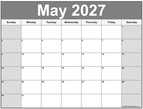 May 2027 calendar | free printable calendars