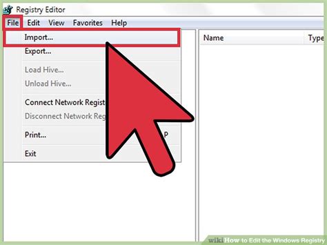 Editing the Registry 的图像结果