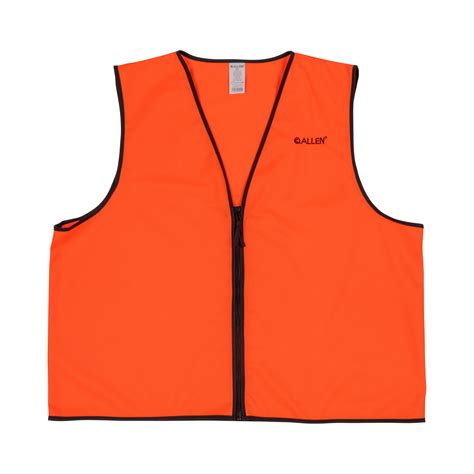 Allen Company Deluxe Blaze Orange Hunting Vest, XL, Unisex, Zipper ...