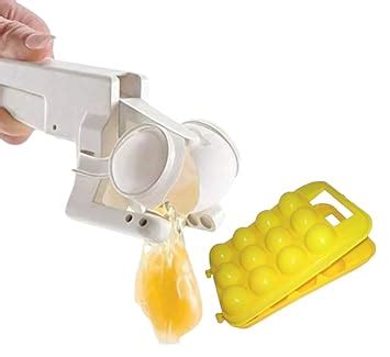 Portable Plastic Egg Holder&Egg Cracker Tool Set Travel Container with ...