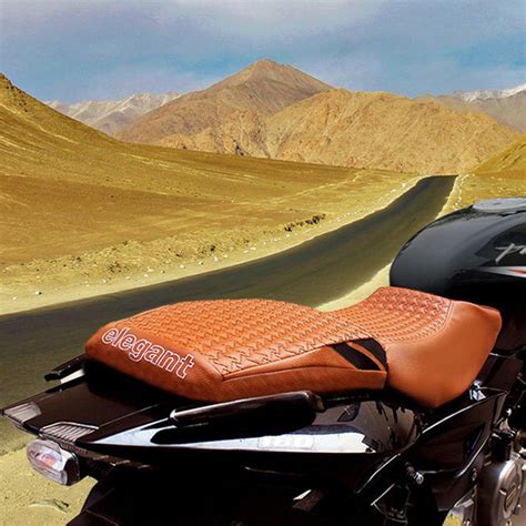 Rodeo Luxury Twin Bike Seat Cover Tan with Black Side Detail – Elegant ...