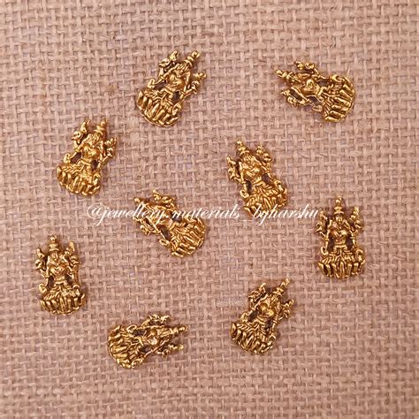 20 x 10MM Gold Lakshmi Charms (Design 1) – Harshu's Craft Store