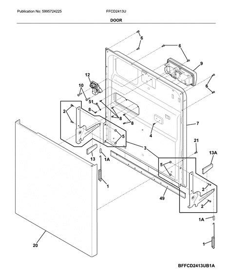 Official Frigidaire FFCD2413UB4A dishwasher parts | Sears PartsDirect