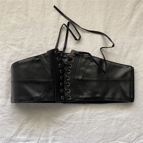 spirit halloween adjustable pirate corset, never... - Depop