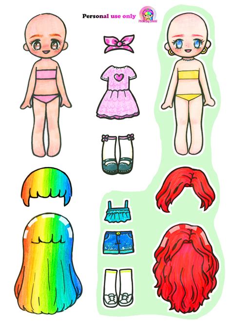 Free Paper Dolls Printable - Printable Board Games