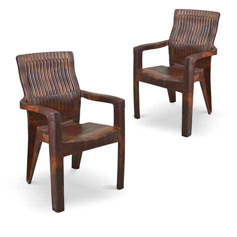 MAHARAJA Plastic Chair | Plastic Chair for Home, Living Room with Arm ...