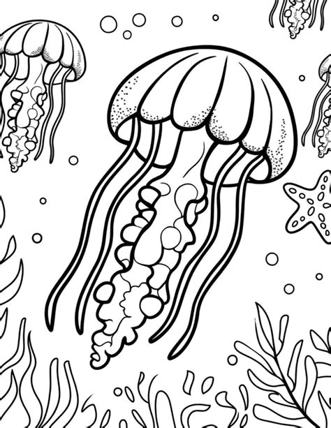 20 Fun and Friendly Jellyfish Coloring Pages – My Coloring Spot