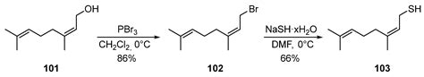 Monoterpene Thiols: Synthesis and Modifications for Obtaining ...