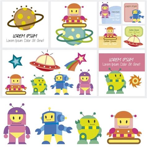 Carte Robot | Vettore Gratis