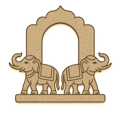 MDF Pre Marked Elephant – Adinath Creations