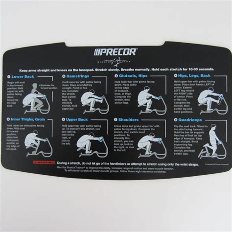 Precor Stretch Trainer Placard V1 – FitnessGraphics.com