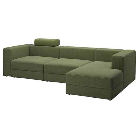 JÄTTEBO 4-seat mod sofa w chaise longue, right with headrest/Samsala ...