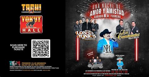 UNA NOCHE DE AMOR Y AMISTAD, Tachi Palace Casino Resort (Lemoore, CA ...