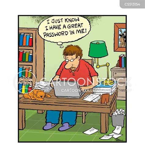 Image result for Computer Password Cartoon
