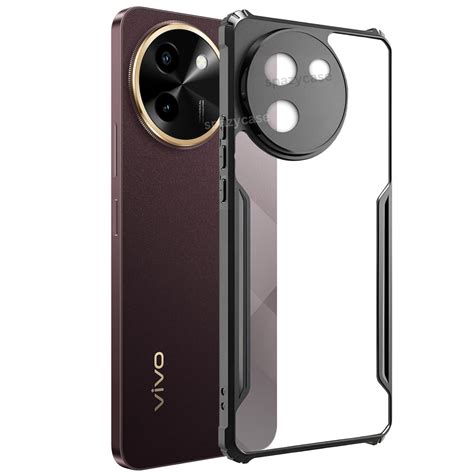 Spazy Case® Vivo T3x 5G Back Cover | Transparent Crystal Clear Hard PC ...