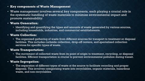 Image result for Components of Waste Management