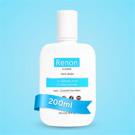Renon 2% Salicylic + 2 % Niacinamide Face Wash Super Saver Pack (200 m