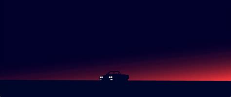 Download wallpaper 2560x1080 car, horizon, art, dark dual wide 1080p hd ...