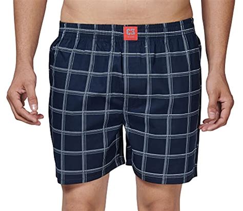 Buy C3 Pack of 3 Printed Cotton Boxer Shorts for Men. 3036_ at Amazon.in