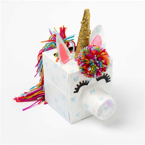 Unicorn DIY Valentine Box - Projects | Plaid Online | Valentines diy ...