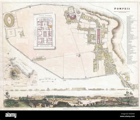 Map of the city of pompeii hi-res stock photography and images - Alamy