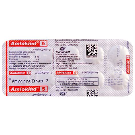 Amlokind-5 Tablet | Uses, Side Effects, Price | Apollo Pharmacy