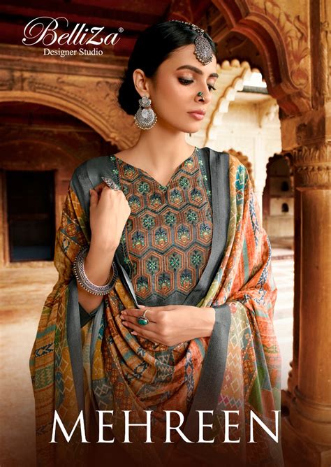 Belliza Present Mehreen Dress Material Catalogue