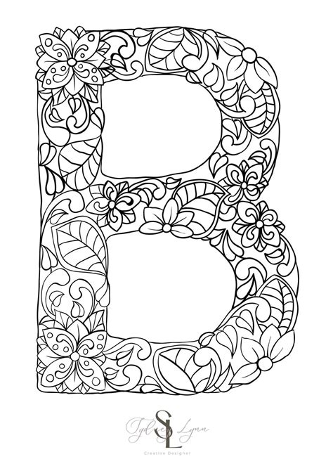 Letter B Printable Coloring Pages [2025]