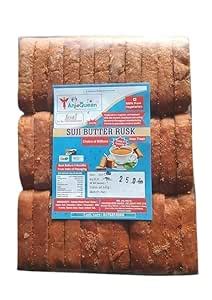 Anjoqueen Premium Suji Butter Rusk 250gmX3| Cinnamon-Flavoured Premium ...