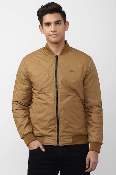 Buy Men Brown Solid Casual Jacket Online - 39621706 | Peter England